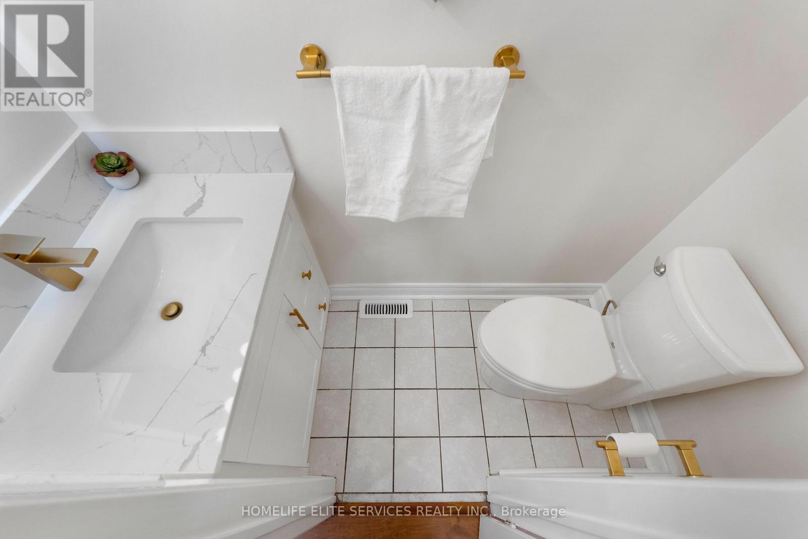 2-Piece Powder Room with new vanity & mirrors - 5 Lenthall Avenue, Toronto, ON - Indoor Photo Showing Bathroom