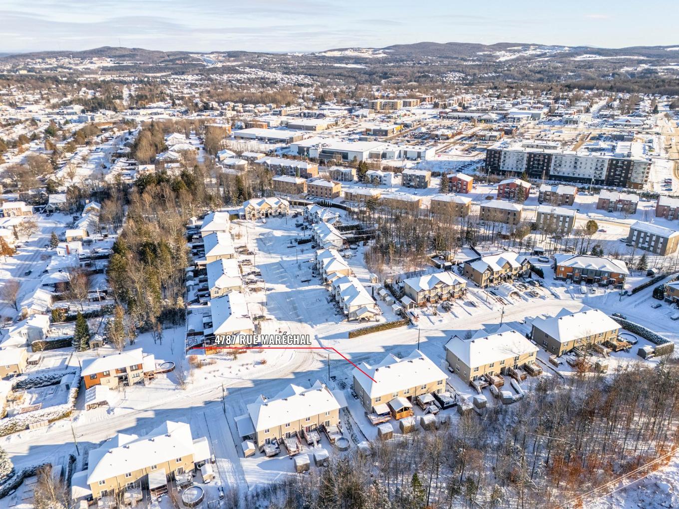 Photo aérienne - 4787 Rue Maréchal, Sherbrooke (Brompton/Rock Forest/Saint-Élie/Deauville), QC - Outdoor With View