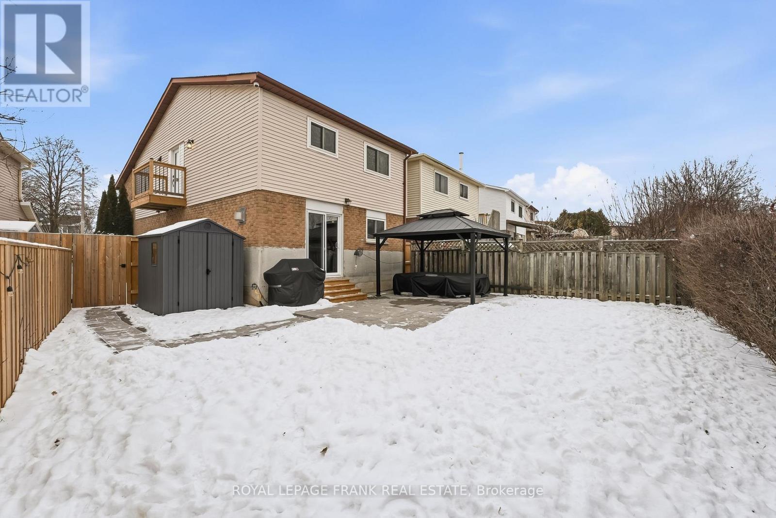 Backyard with Garden Shed - 815 Attersley Drive, Oshawa (Pinecrest), ON - Outdoor