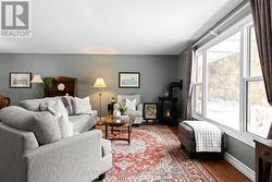 Instant ambience with easy click fireplace remote. -