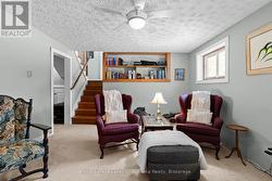 Down stairs to lower level family room -