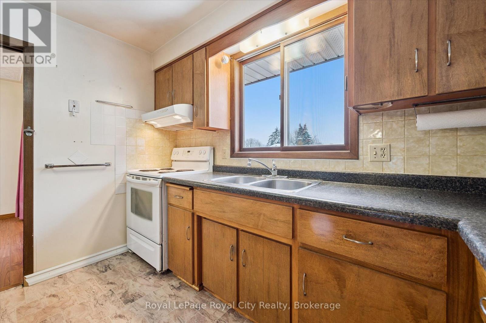 224 Delhi Street, Guelph (General Hospital), ON - Indoor Photo Showing Kitchen With Double Sink