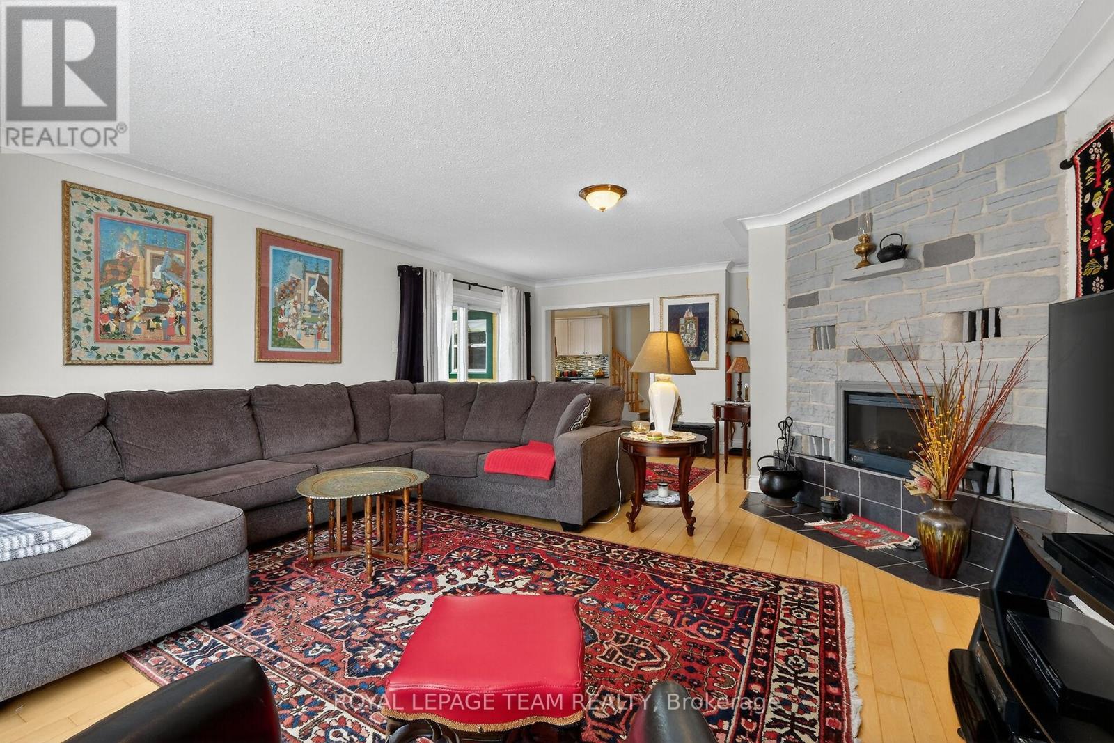 97 Woodward Street, Carleton Place, ON - Indoor Photo Showing Living Room With Fireplace
