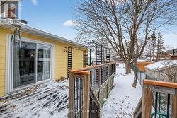 Side deck off the living room -