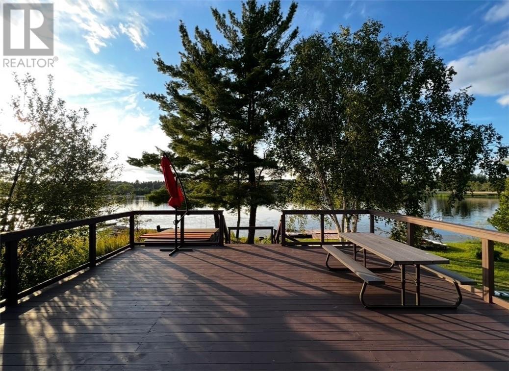 54 Jean Street, Alban, ON - Outdoor With Body Of Water With Deck Patio Veranda