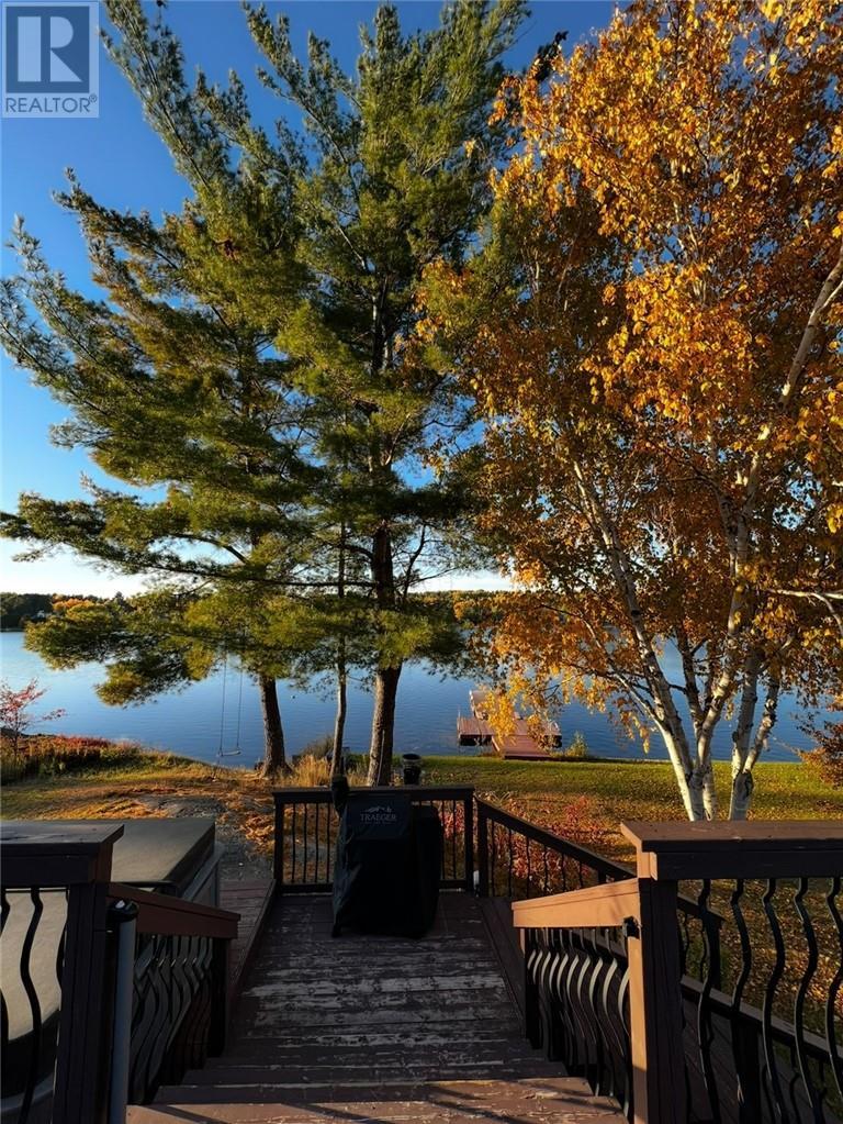 54 Jean Street, Alban, ON - Outdoor With Body Of Water With Deck Patio Veranda With View