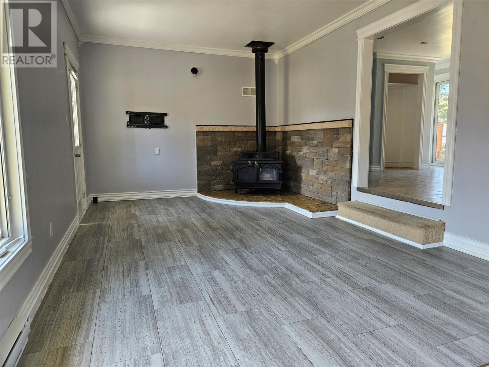 46 Main Street, Port Au Port East, NL - Indoor With Fireplace