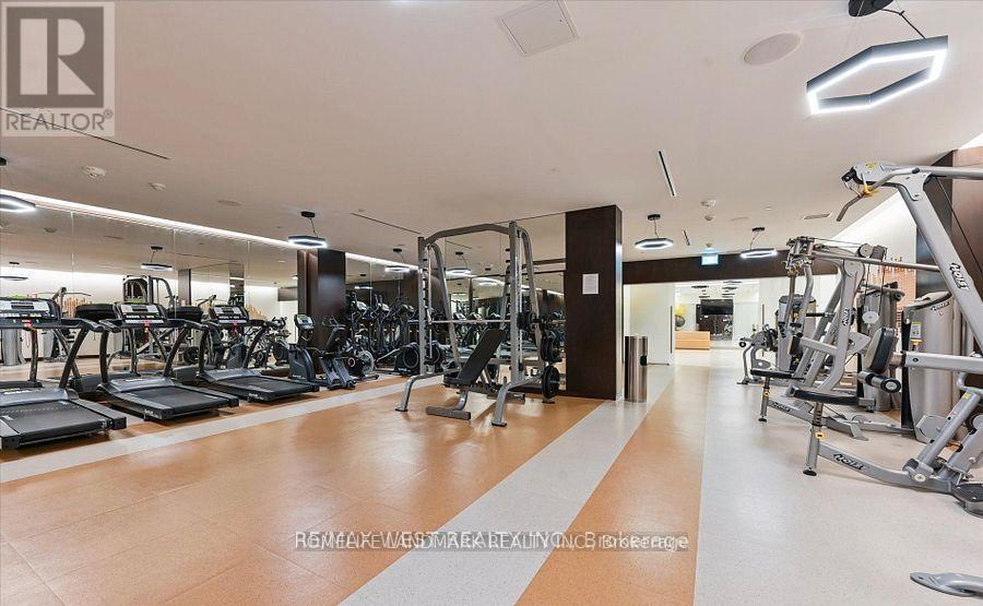 N1805 - 6 Sonic Way, Toronto, ON - Indoor Photo Showing Gym Room