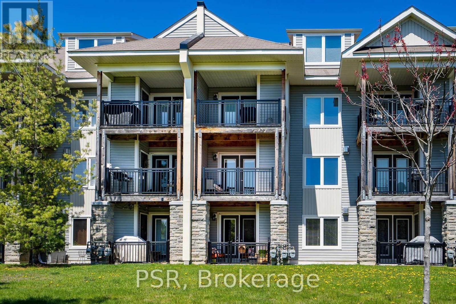 204 - 8 Brandy Lane Drive, Collingwood, ON - Outdoor With Balcony With Facade