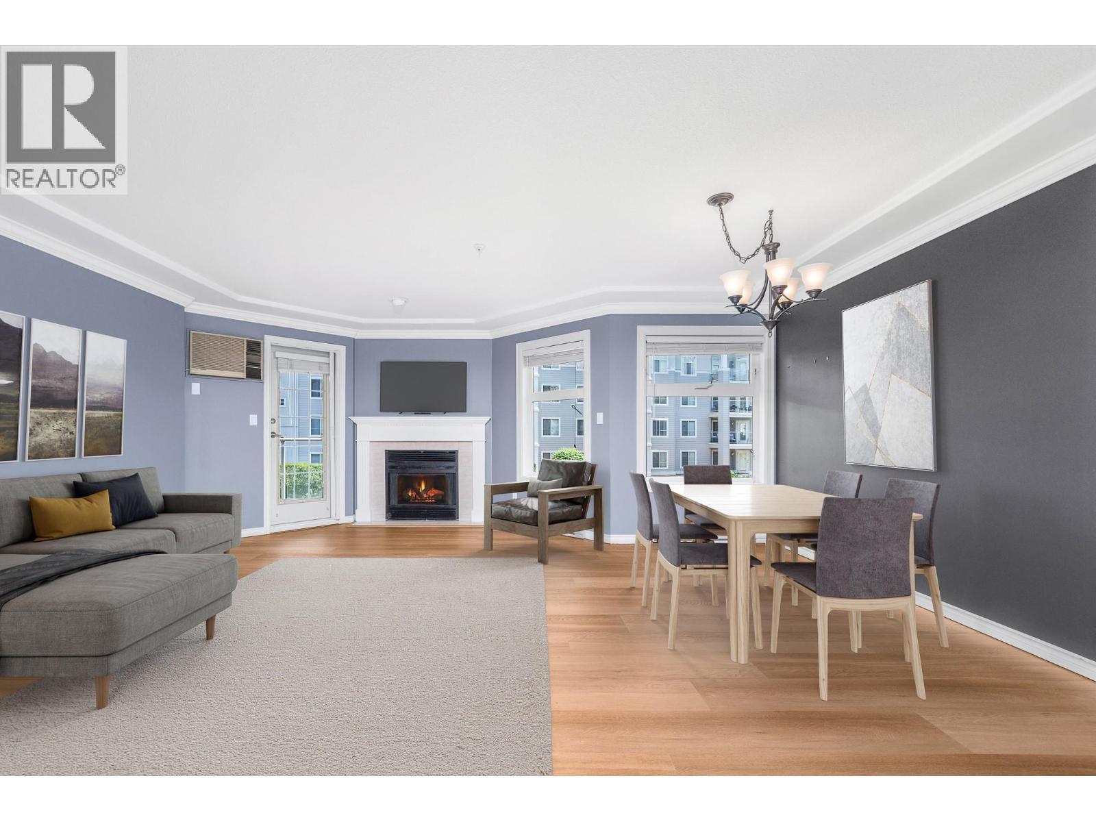 3300 Centennial Drive Unit# 213, Vernon, BC - Indoor With Fireplace