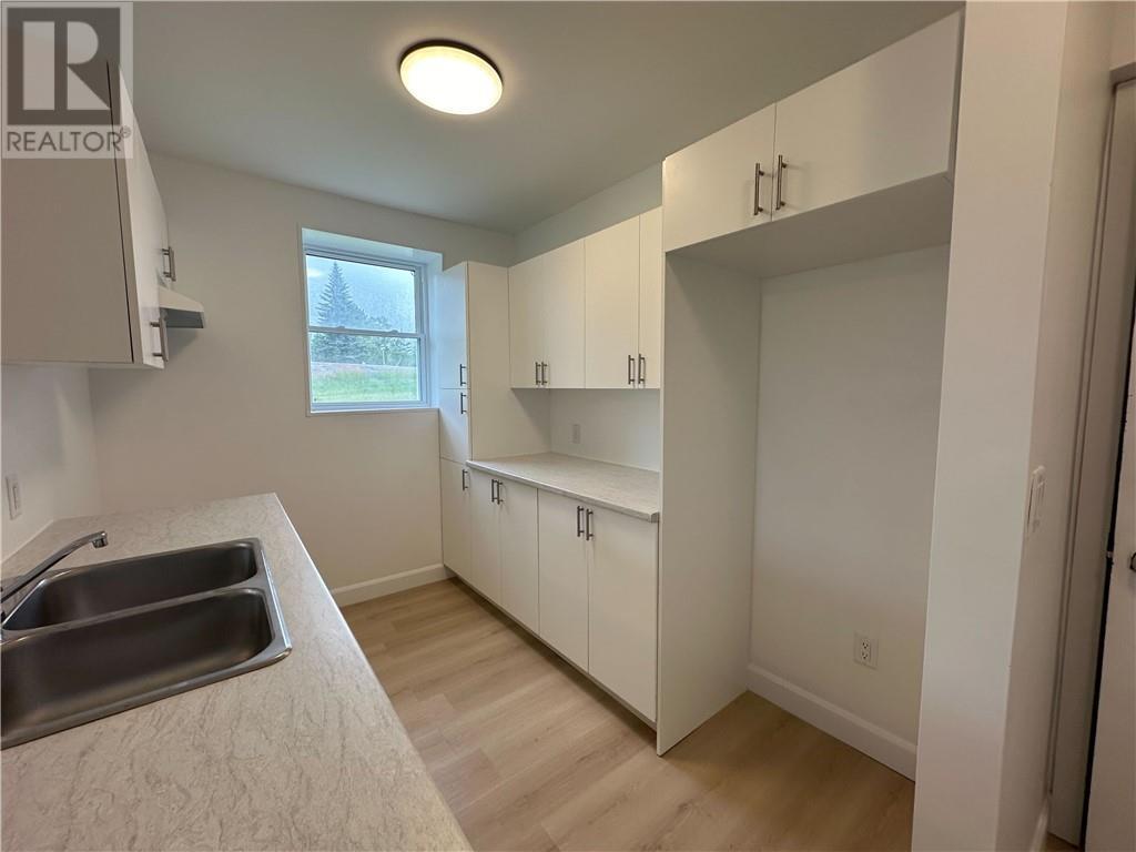 101 Service Road Unit# 1, Onaping, ON - Indoor Photo Showing Kitchen With Double Sink
