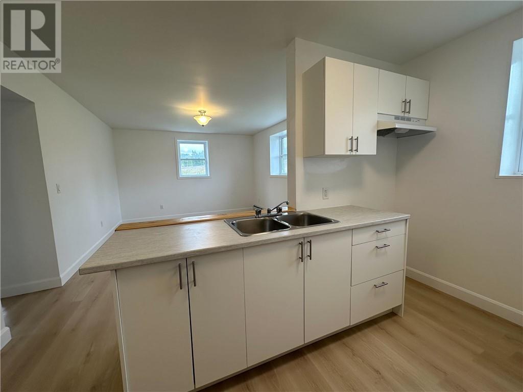101 Service Road Unit# 1, Onaping, ON - Indoor Photo Showing Kitchen With Double Sink