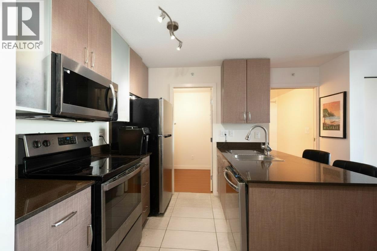 2201 977 Mainland Street, Vancouver, BC - Indoor Photo Showing Kitchen With Stainless Steel Kitchen