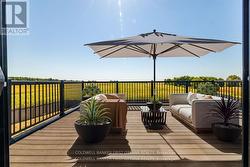 Private balcony off the primary bedroom -