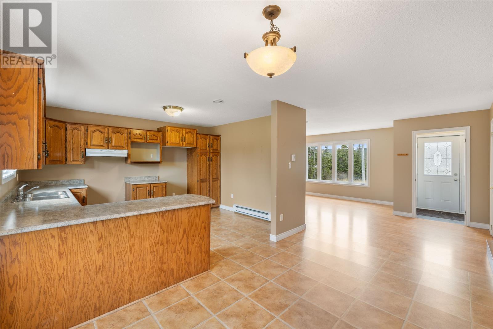 294 Northside Road, Calvert, NL - Indoor Photo Showing Kitchen With Double Sink