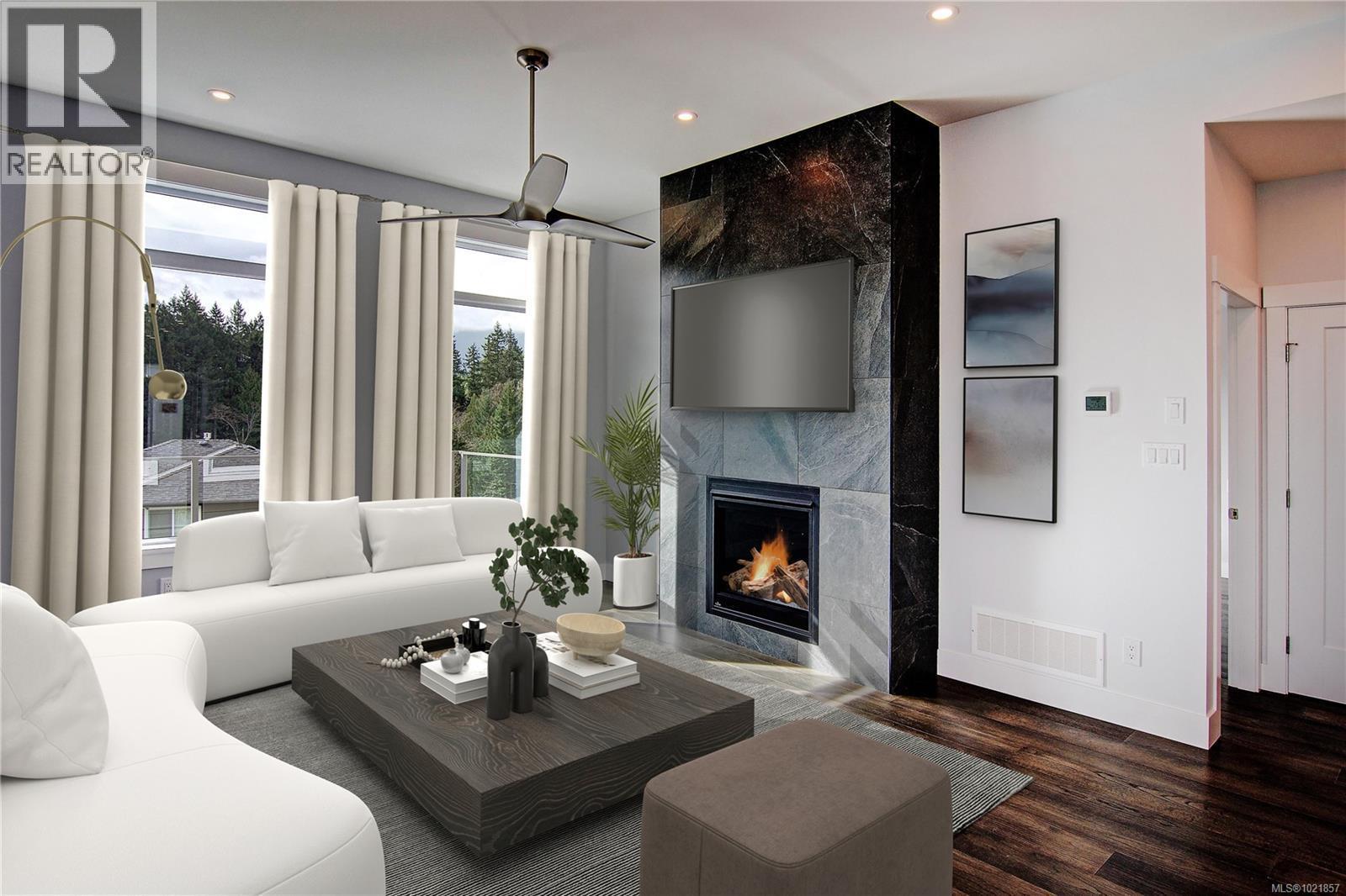 35 626 Farrell Rd, Ladysmith, BC - Indoor Photo Showing Living Room With Fireplace