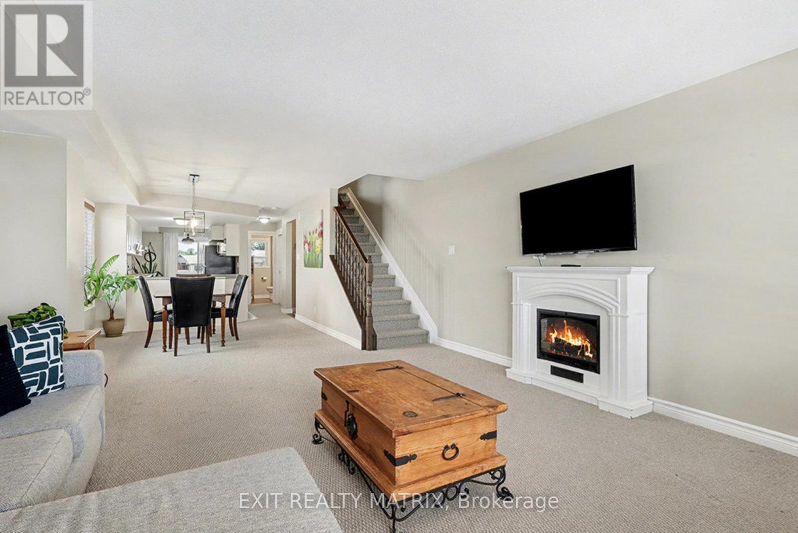 2 - 1124 Docteur Corbeil Boulevard, Clarence-Rockland, ON - Indoor Photo Showing Living Room With Fireplace