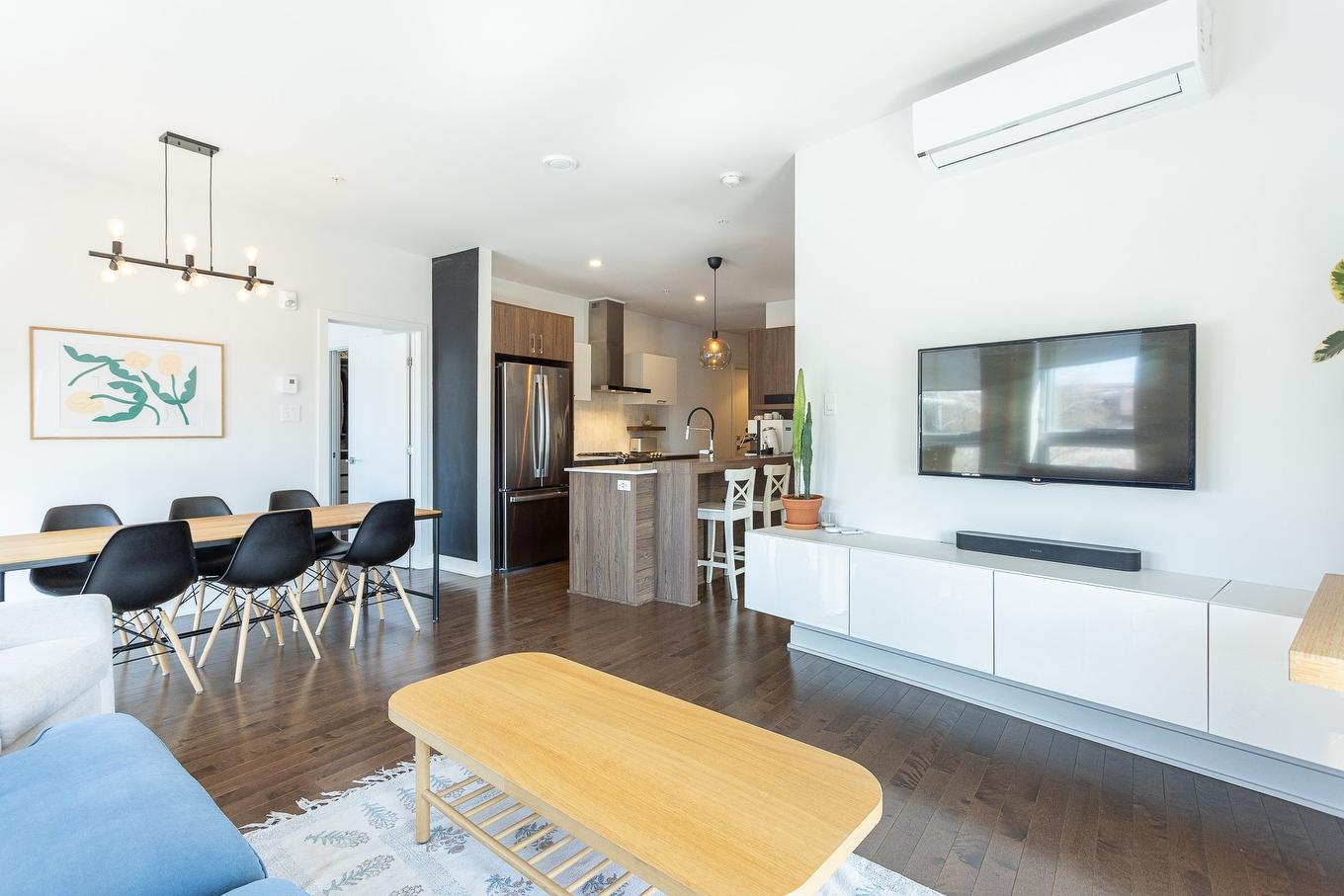 Salon - 322-5595 Rue De Lanaudière, Montréal (Rosemont/La Petite-Patrie), QC - Indoor Photo Showing Living Room