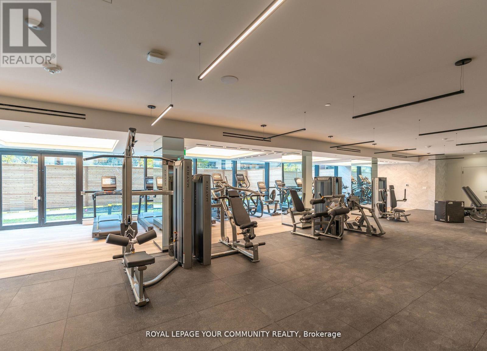 206N - 117 Broadway Avenue, Toronto, ON - Indoor Photo Showing Gym Room