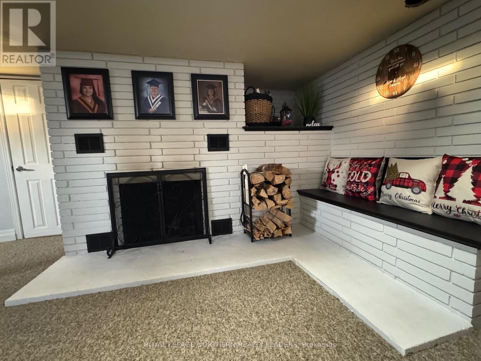 510 Balsam Street S, Timmins (Ts - Se), ON - Indoor Photo Showing Other Room With Fireplace