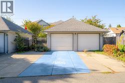 View of detached garage -
