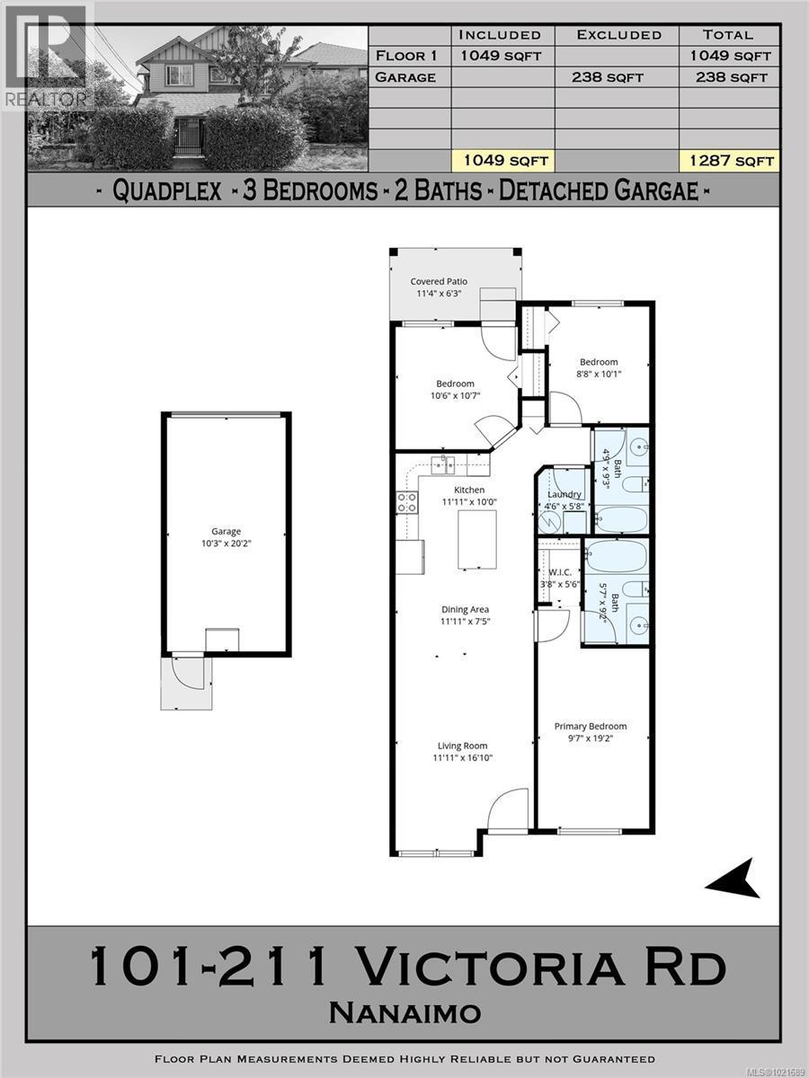floor plan - 101 211 Victoria Rd, Nanaimo, BC