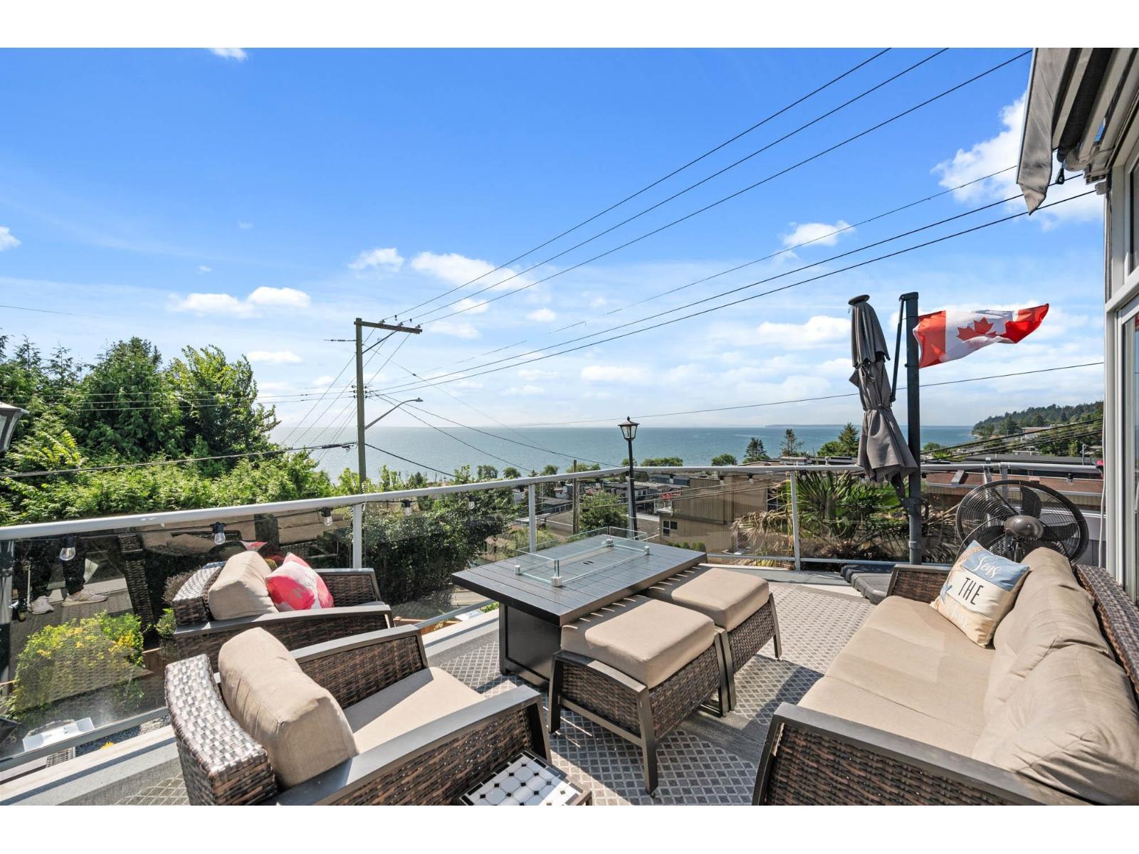 1246 Oxford Street, White Rock, BC - Outdoor With Deck Patio Veranda With View