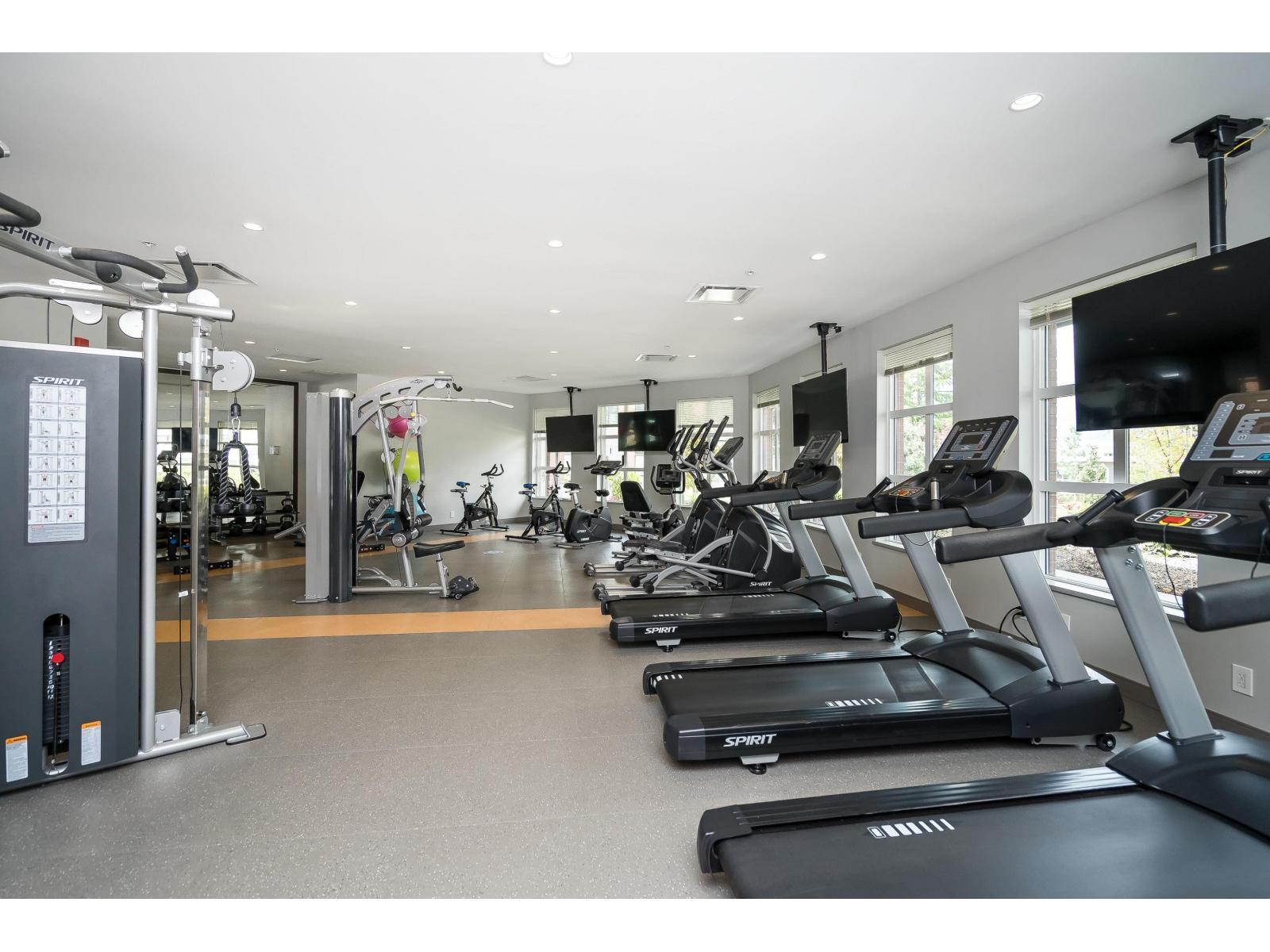 B116 8150 207 Street, Langley, BC - Indoor Photo Showing Gym Room