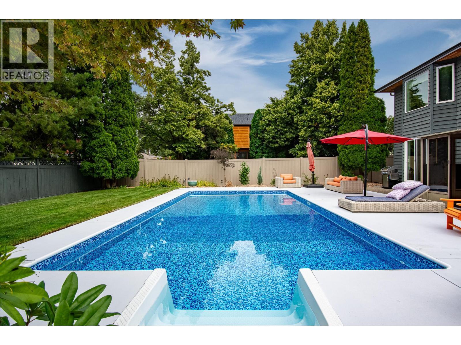 2651 Evergreen Drive, Penticton, BC - Outdoor With In Ground Pool With Backyard