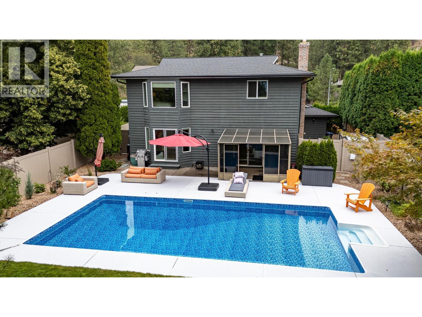 2651 Evergreen Drive, Penticton, BC - Outdoor With In Ground Pool With Deck Patio Veranda