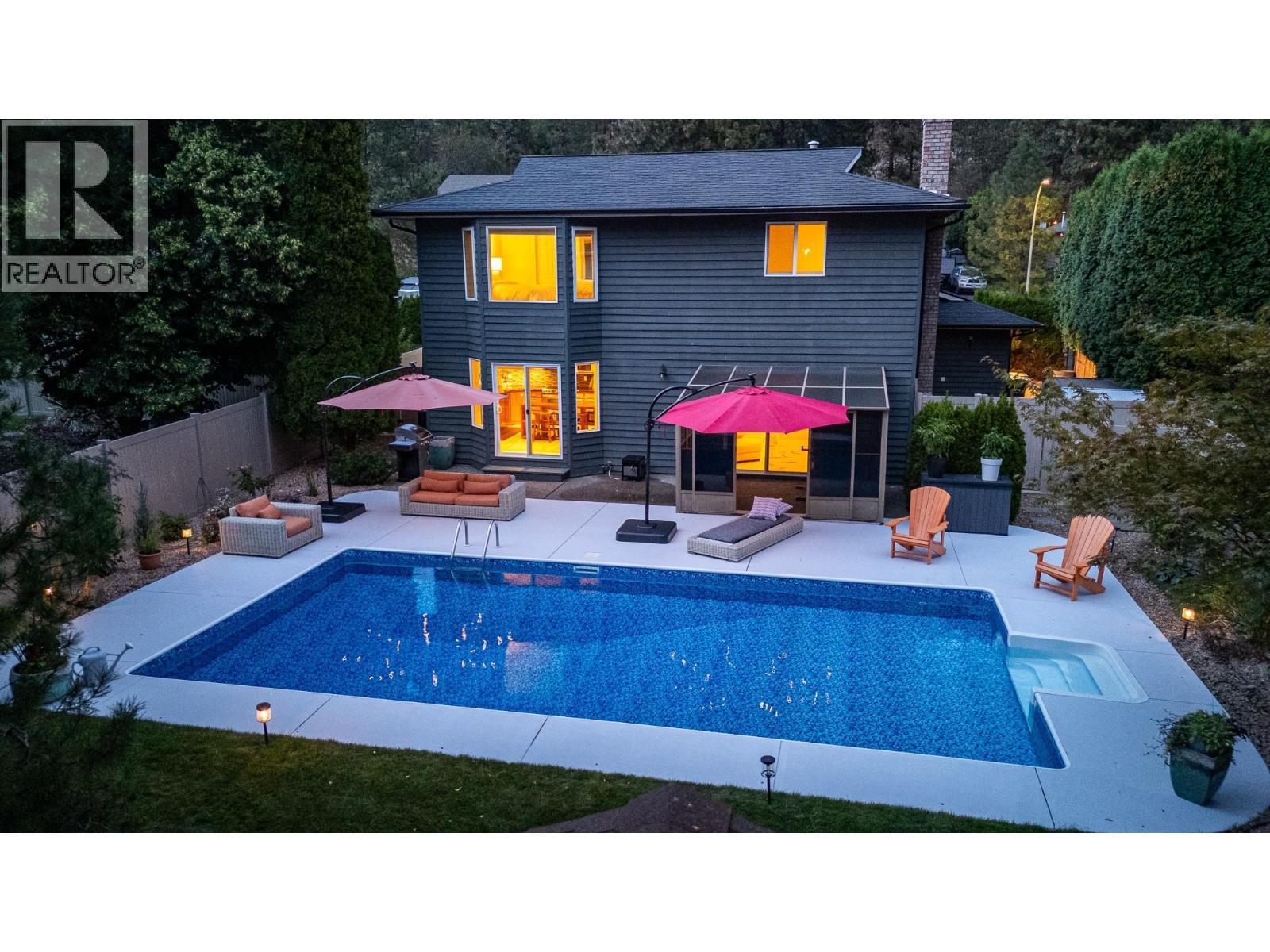 2651 Evergreen Drive, Penticton, BC - Outdoor With In Ground Pool With Deck Patio Veranda
