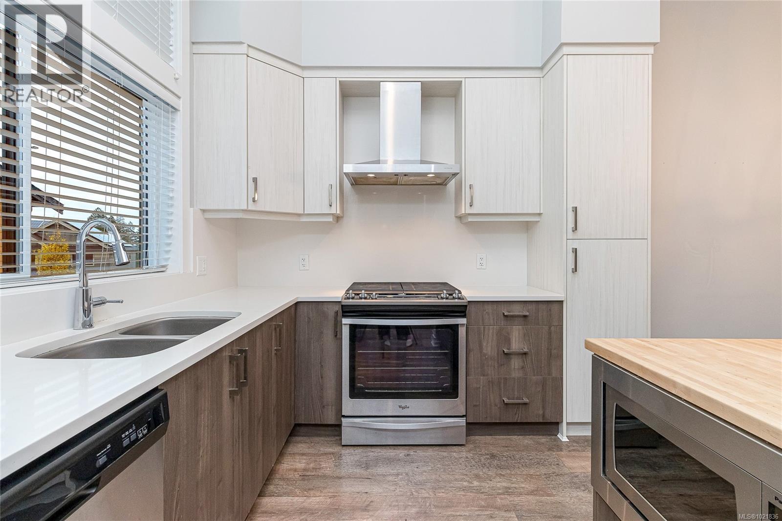 113 1201 Nova Crt, Langford, BC - Indoor Photo Showing Kitchen With Double Sink With Upgraded Kitchen