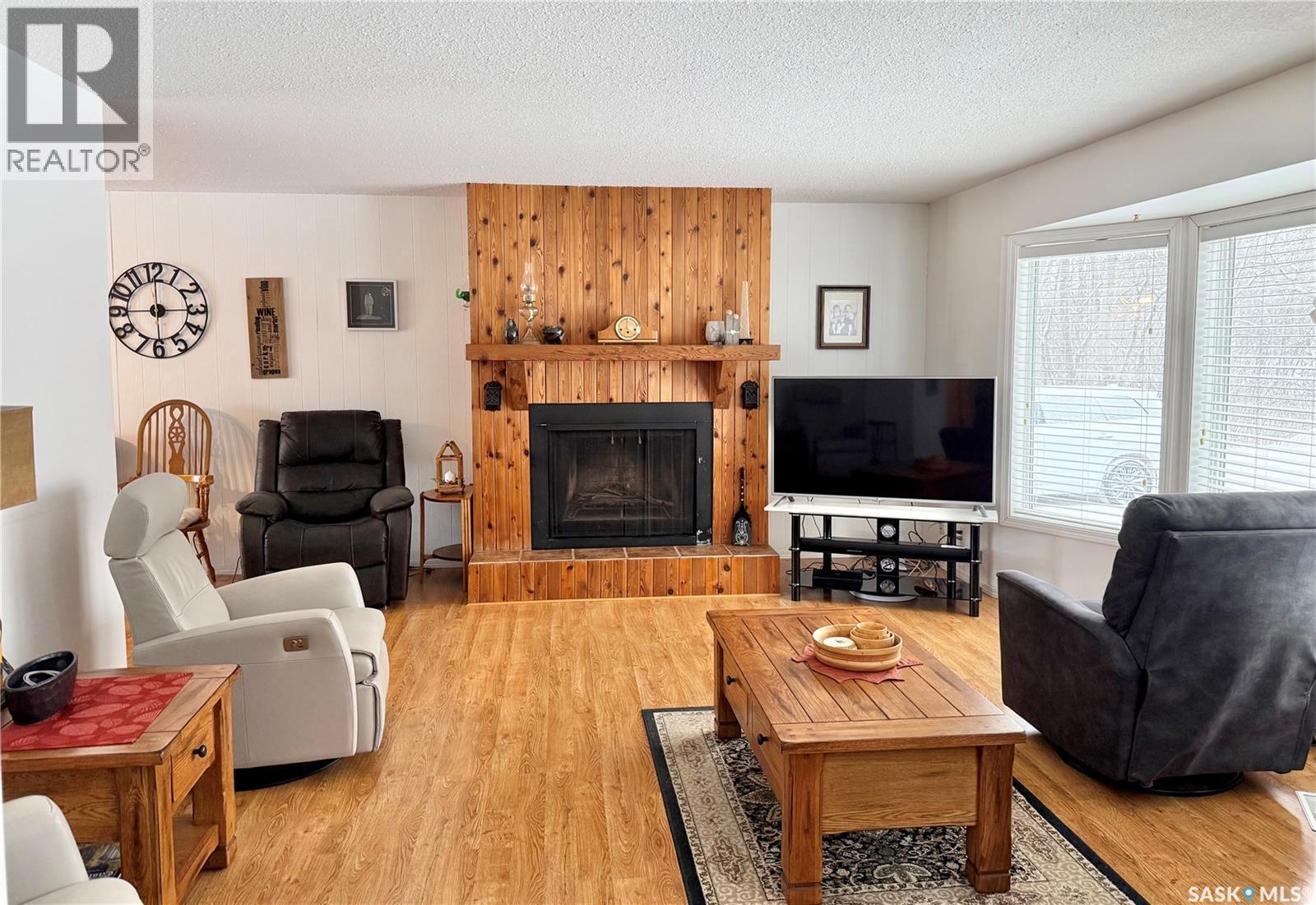 Adamson Acreage, Shellbrook Rm No. 493, SK - Indoor Photo Showing Living Room With Fireplace