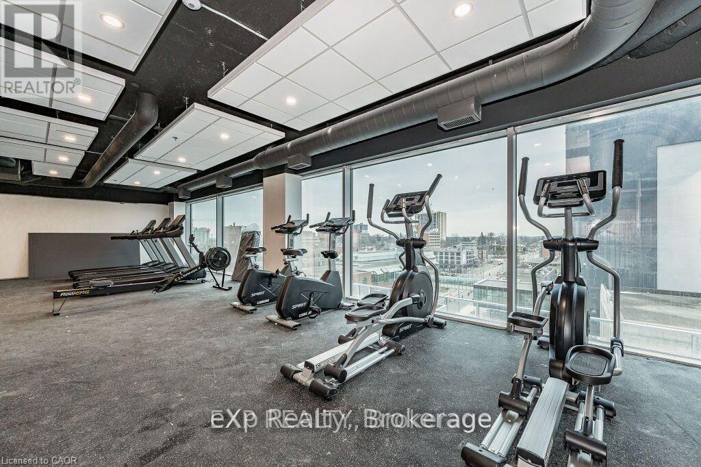 701 - 60 Frederick Street, Kitchener, ON - Indoor Photo Showing Gym Room