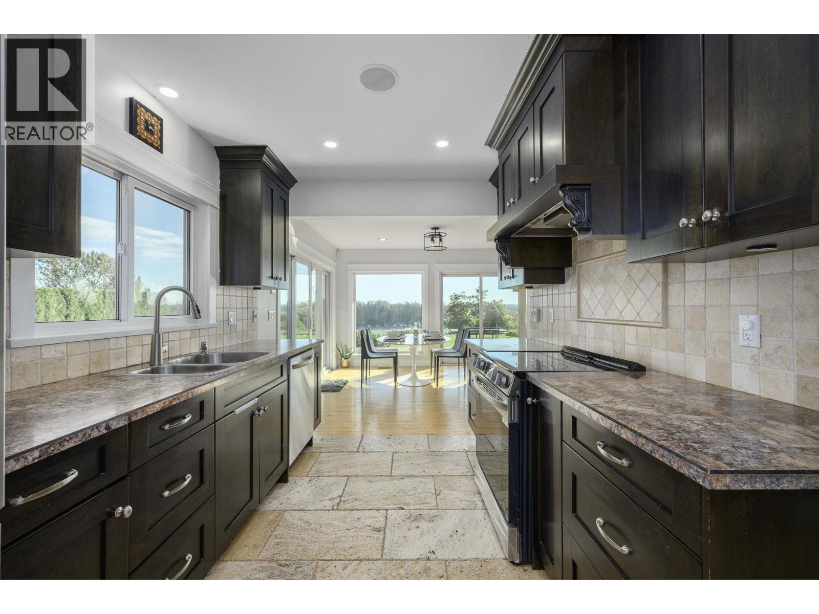 21866 River Road, Maple Ridge, BC - Indoor Photo Showing Kitchen With Double Sink