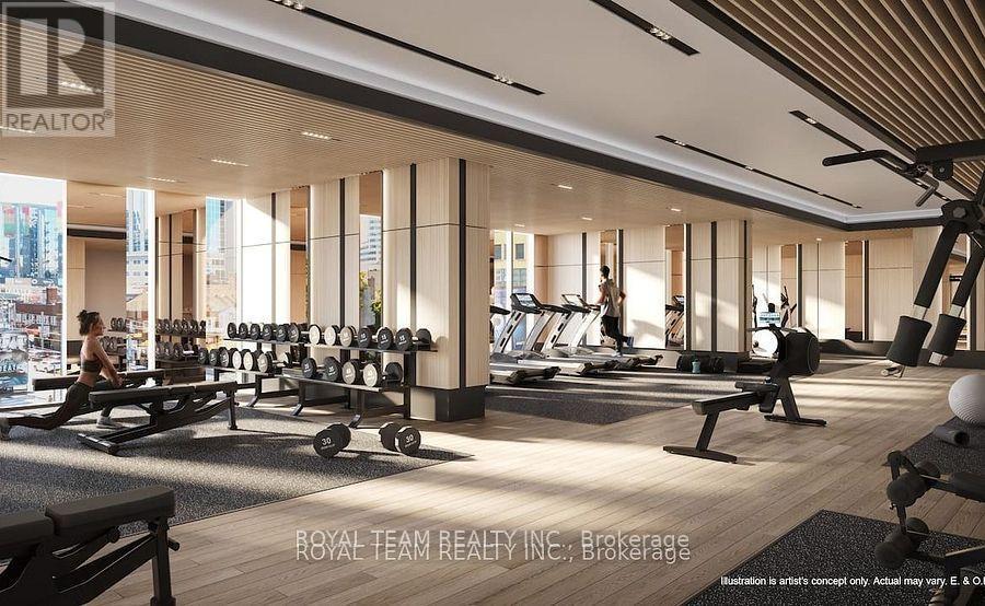 2701 - 252 Church Street, Toronto, ON - Indoor Photo Showing Gym Room