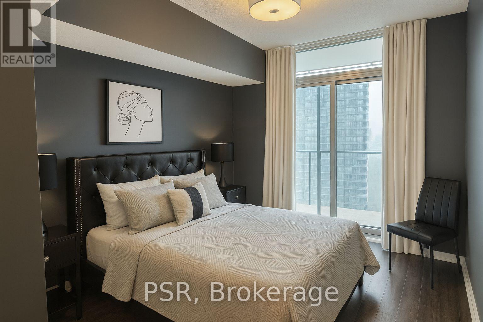 Primary Bedroom - 2104 - 103 The Queens Way, Toronto, ON - Indoor Photo Showing Bedroom