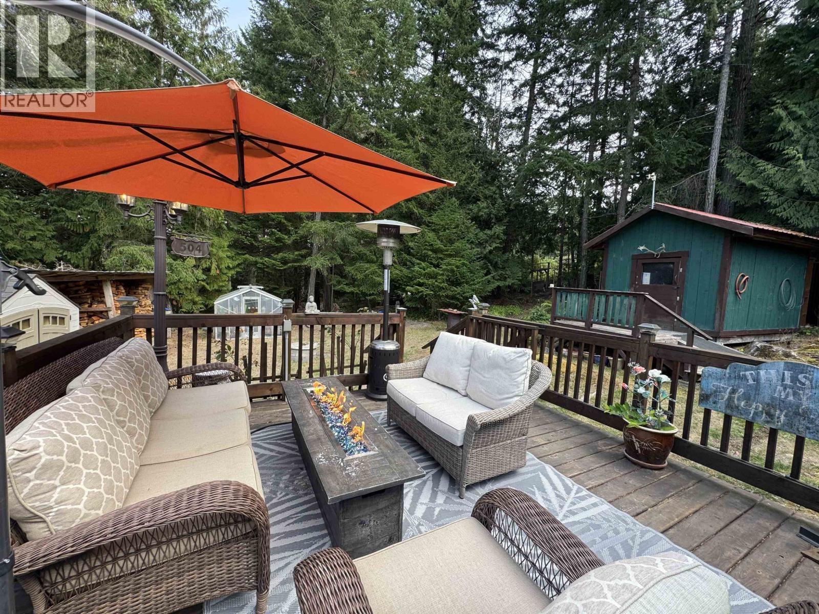 714 Charter Road, Mayne Island, BC - Outdoor With Deck Patio Veranda With Exterior