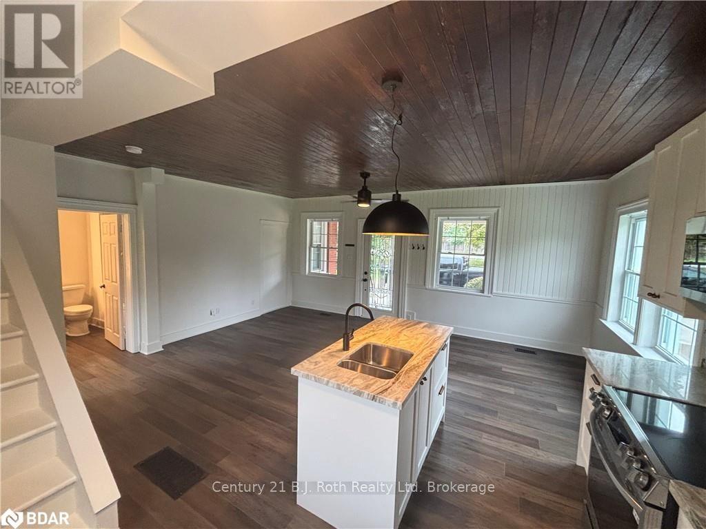 287 Barrie Street, Essa, ON - Indoor Photo Showing Kitchen With Double Sink