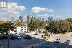 View of balcony looking north -