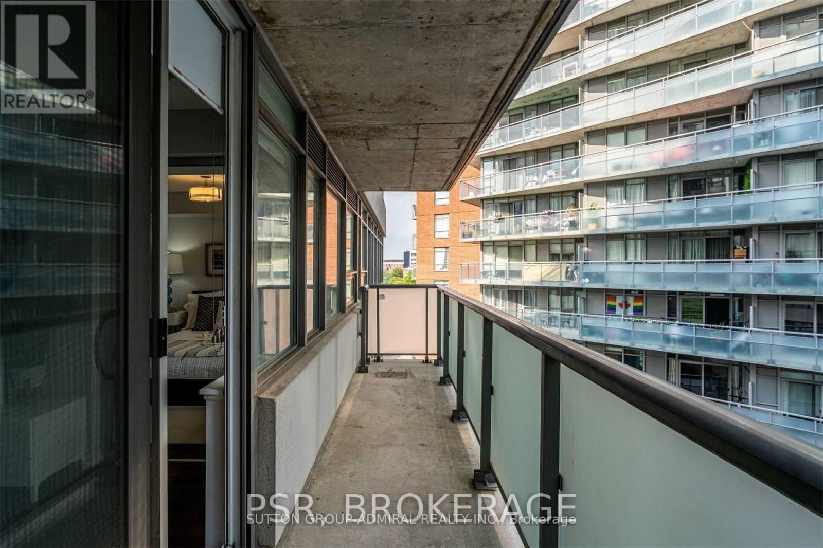520 - 20 Joe Shuster Way, Toronto, ON - Outdoor With Balcony With Exterior