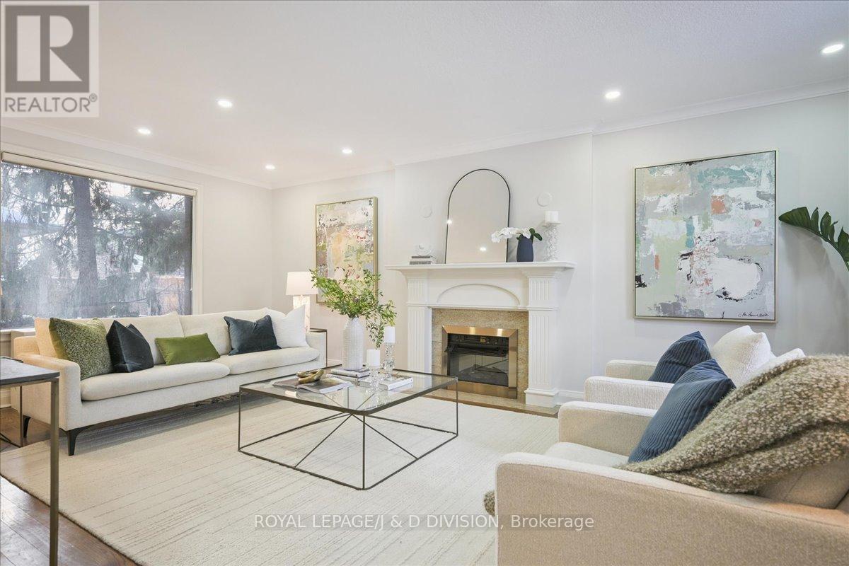 65 Chatsworth Drive, Toronto, ON - Indoor Photo Showing Living Room With Fireplace