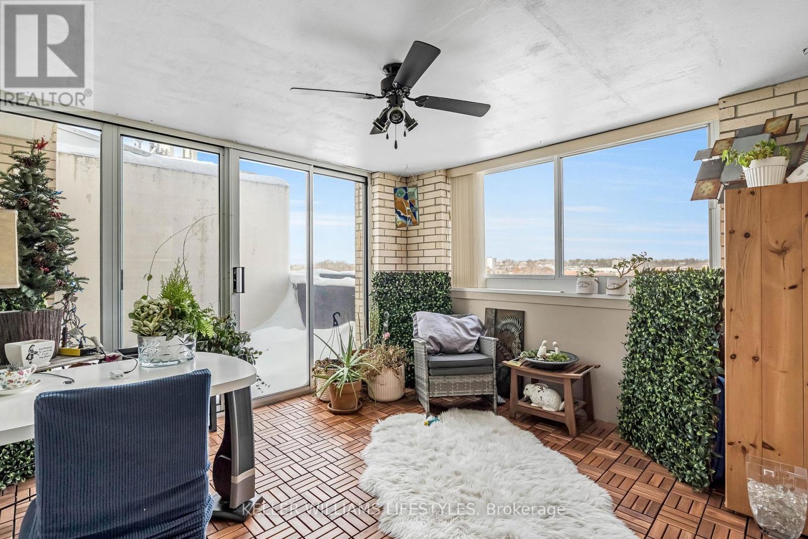 Indoor terrace off the living room - 802 - 1510 Richmond Street, London North (North G), ON - Indoor