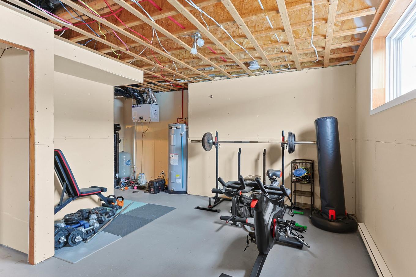 Sous-sol - 11 Rue Des Plaisanciers, Saint-Louis-De-Gonzague, QC - Indoor Photo Showing Gym Room