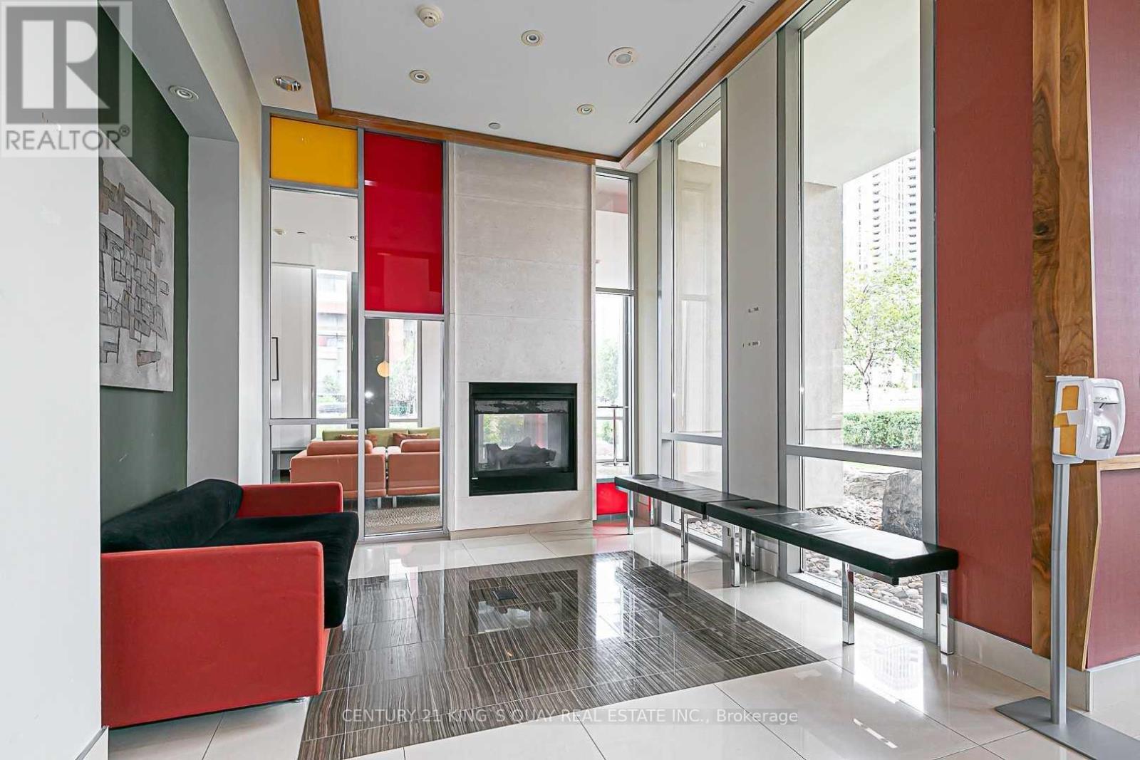 1905 - 30 Canterbury Place, Toronto, ON - Indoor Photo Showing Other Room With Fireplace