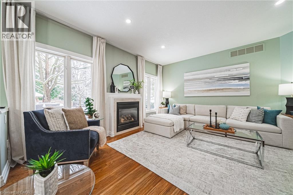 18 Palomino Drive, Carlisle, ON - Indoor Photo Showing Living Room With Fireplace