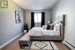 Primary bedroom virtually staged -