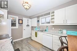 Large Kitchen with back door to mudroom -