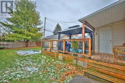 Covered deck to Mud Room back door entrance -