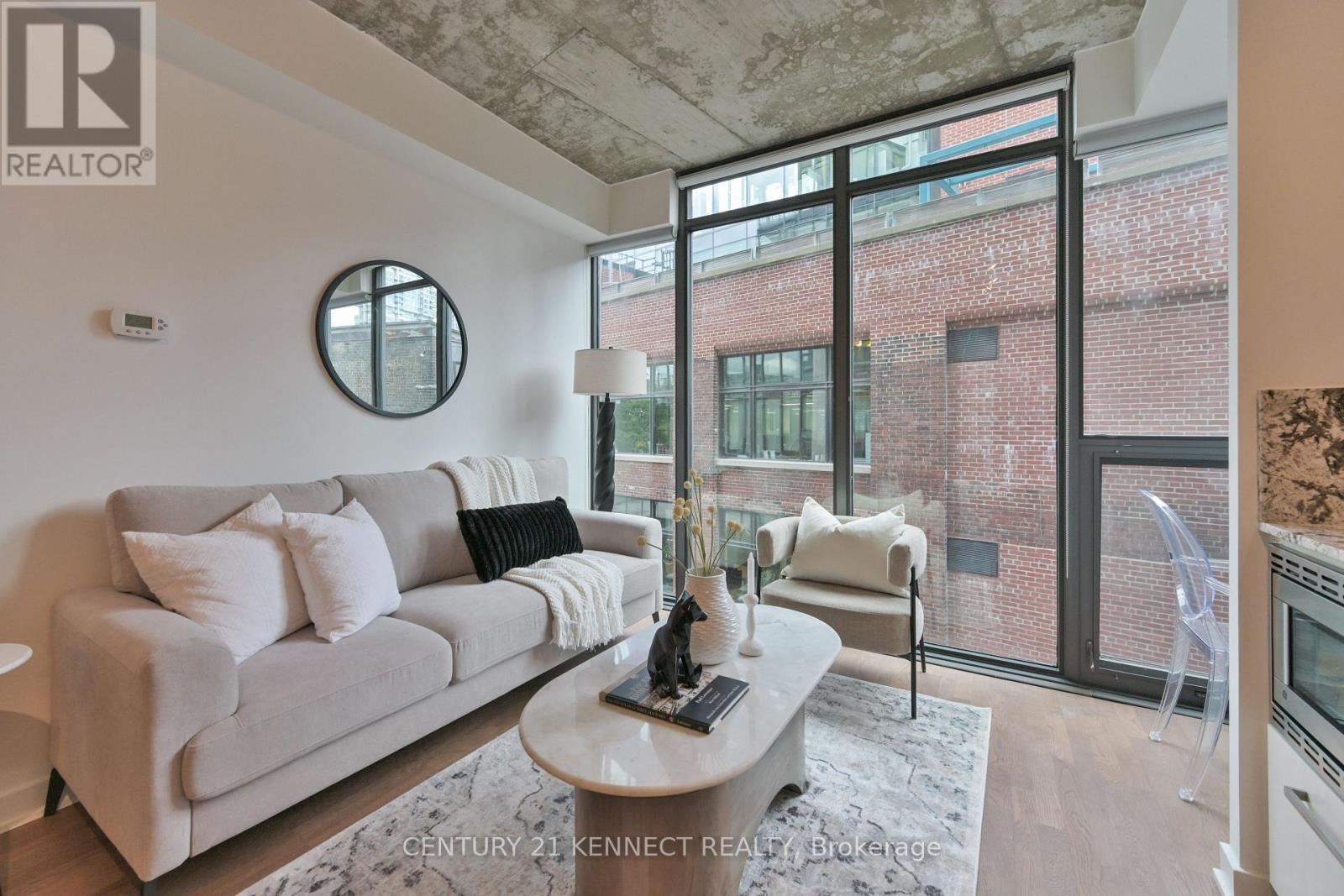 607 - 15 Beverley Street, Toronto, ON - Indoor Photo Showing Living Room With Fireplace